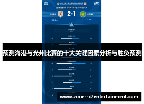 预测海港与光州比赛的十大关键因素分析与胜负预测